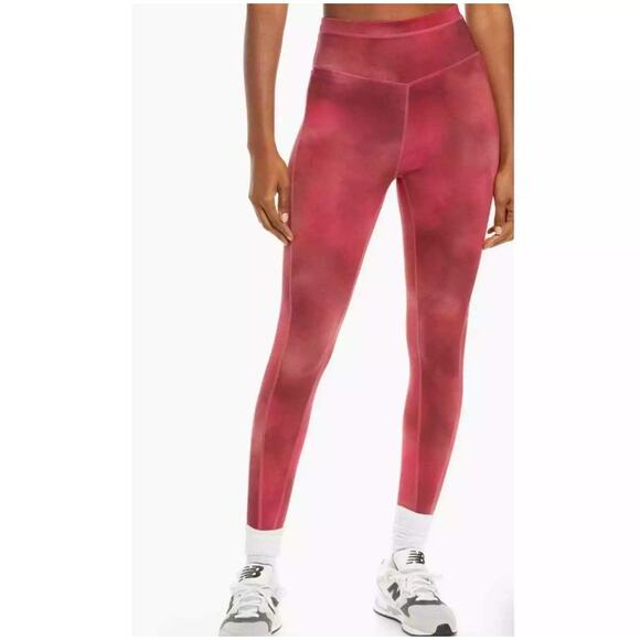 Free People FP Movement Reversible Beat the Heat Leggings Red Combo Size Medium - Picture 2 of 11